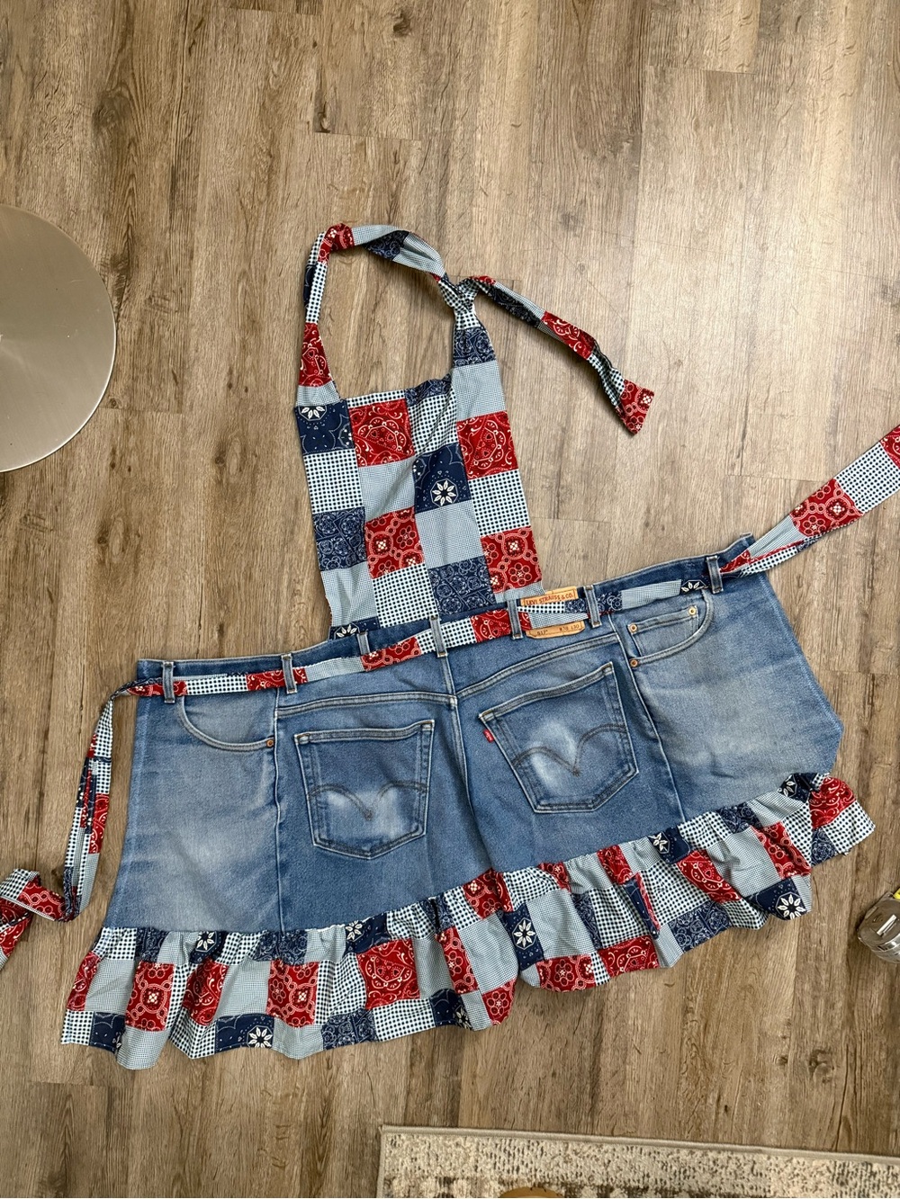 Upcycled Levi’s Denim Americana Apron